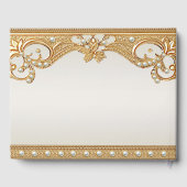 Goud  White Pearls Gastboek Gastenboek (Achterkant)