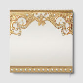 Goud  White Pearls Gastboek Gastenboek (Achterkant)