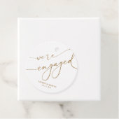 Goud Wij zijn verloofd Verlovingsfeest Bedankjes Labels (In situ)