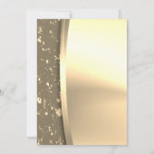 Goud-wijnglas, ballon, hoge-heelpartij kaart (Achterkant)