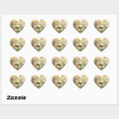 Goud Wil Je Met Me Trouwnaam Script  Hart Sticker (Vel)
