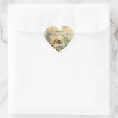 Goud Wil Je Met Me Trouwnaam Script  Hart Sticker (Tas)