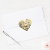 Goud Wil Je Met Me Trouwnaam Script  Hart Sticker (Envelop)