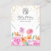 Goud wild logo juwelen oorend ketting visitekaartje (Voorkant)