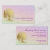 *~* Goud Wilde Boom Stars Regenboogpasta Visitekaartje (Voorkant / Achterkant)