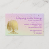 *~* Goud Wilde Boom Stars Regenboogpasta Visitekaartje (Achterkant)