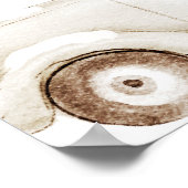 Goud Winter Baby shower of Verjaardag Welkomstbord Poster (Hoek)