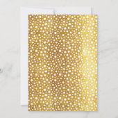 Goud wit afstudeerder feest moderne vetgedrukte ty kaart (Achterkant)