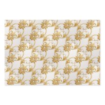 Goud Wit AI Kunst Verpakkende Document