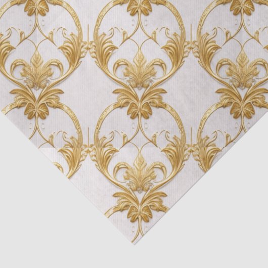 Goud Wit AI Kunstweefsel Papier (Detail)