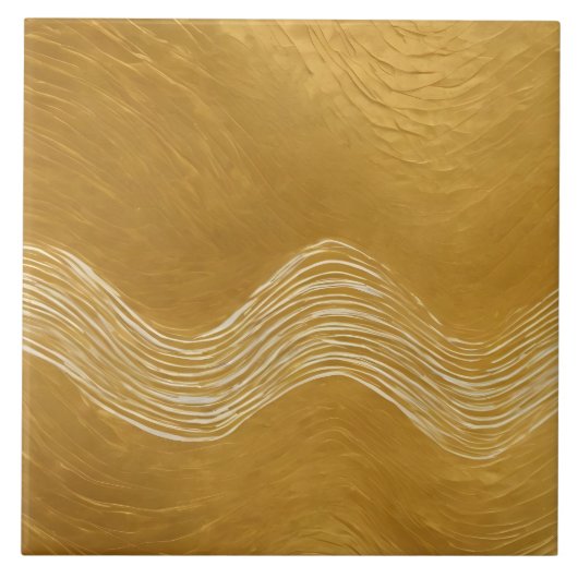 Goud Wit  Art Deco Trendy Collectie Tegeltje (Voorkant)