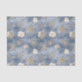 Goud Wit Blauw Glitter Vuurwerk Tissuepapier (Voorkant)