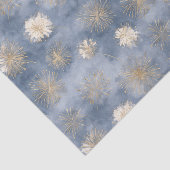 Goud Wit Blauw Glitter Vuurwerk Tissuepapier (Detail)