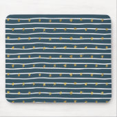 Goud Wit Blauw Sterren en Strepen Muismat (Voorkant)