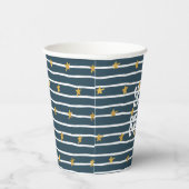 Goud Wit Blauw Sterren en Strepen Papieren Bekers (Rechts)