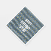 Goud Wit Blauw Sterren en Strepen Servet (Hoek)