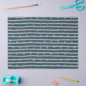 Goud Wit Blauw Sterren en Strepen Tissuepapier (Craft)