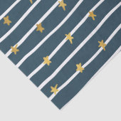 Goud Wit Blauw Sterren en Strepen Tissuepapier (Detail)