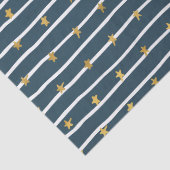 Goud Wit Blauw Sterren en Strepen Tissuepapier (Detail)