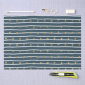 Goud Wit Blauw Sterren en Strepen Tissuepapier (Craft)