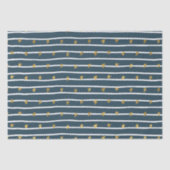 Goud Wit Blauw Sterren en Strepen Tissuepapier (Voorkant)