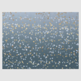 Goud Wit Blauw Sterren Shine Bright Tissuepapier