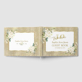 Goud Wit Bloemen 50 en Fabulous Verjaardagsfeest Gastenboek (Volledig)