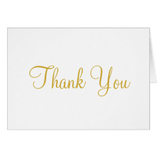 Goud Wit Bruiloft Dank u