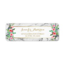 Goud Wit Chic Mooie Bloemen Rozen Marmer