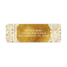 Goud Wit Egyptisch Egypte Oog Glam Modern Trouwen