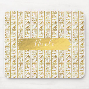 Goud & Wit Egyptische Egypte Glam Moderne Chic Muismat