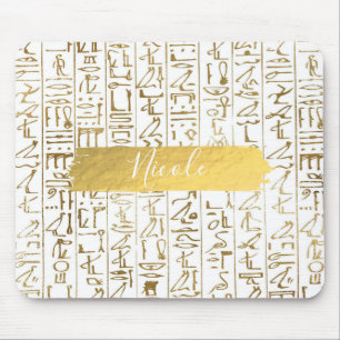 Goud & Wit Egyptische Egypte Glam Moderne Chic Muismat