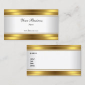 Goud Wit Elegant Classy Visitekaartje (Voorkant / Achterkant)