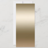 Goud & Wit Elegant Dinerfeest VIP Ticket Kaart (Achterkant)