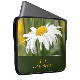 Goud wit en groen laptop sleeve