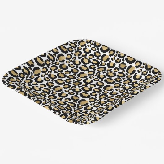 Goud, wit en zwart papier, afdrukpapier bord (Gebogen)