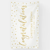 Goud & Wit | Felicitatiefest, Evenementenbanner Spandoek (Verticaal)