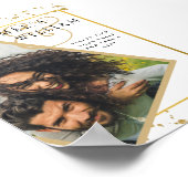GOUD WIT FOTO Trouwset Modern Klassiek Poster (Hoek)