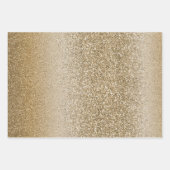 Goud Wit Glam Glitter Inpakpapier Vel (Voorkant 3)