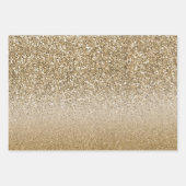 Goud Wit Glam Glitter Inpakpapier Vel (Voorkant 2)
