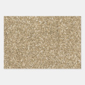 Goud Wit Glam Glitter Inpakpapier Vel (Voorkant)