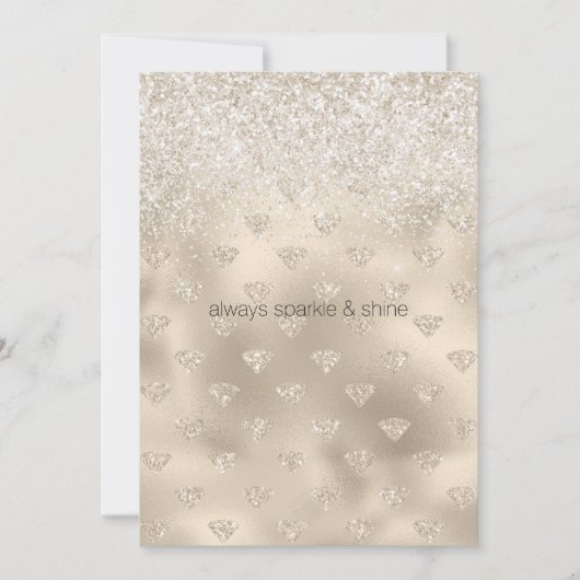 Goud Wit Glitter Diamanten (Voorkant)