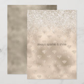 Goud Wit Glitter Diamanten (Voorkant / Achterkant)