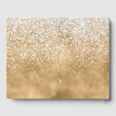 Goud Wit Glitter Gastenboek (Achterkant)