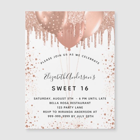 Goud, wit, glitter, gezoet, 16 roos (Voorkant)