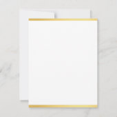 Goud Wit Hand Script Naam Verticale Sjabloon (Achterkant)