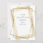 Goud Wit Katholiek Nuptial Mass Bruiloft Kaart (Achterkant)