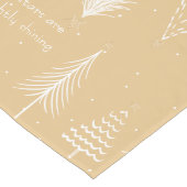 Goud, wit, kerstboomsterren Elegant Holiday Lange Tafelloper (Hoek)