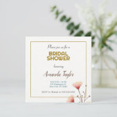 Goud Wit Kleur Minimalistisch Vrijgezellenfeest Save The Date (Staand voorkant)