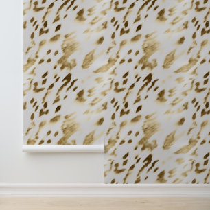 Goud Wit Koeienhuid Behang